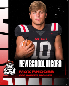 Max Rhodes All Time Tackler